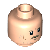 Lego hlava, tělová světlá (6225694)